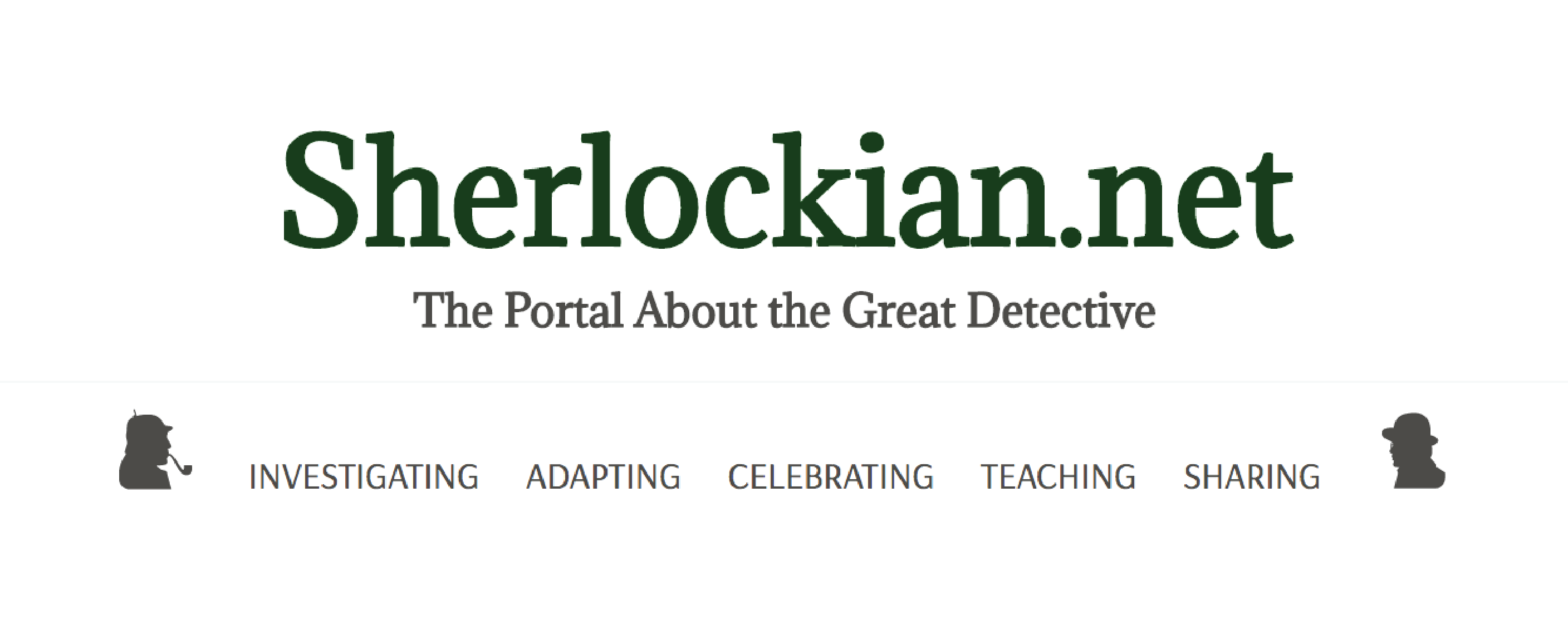 Headings and unordered lists of links styled according to the Sherlockian.net guide.